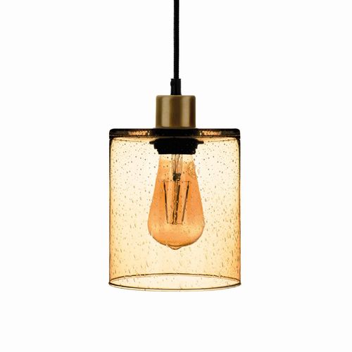 Pendellampe Soda mit Glasschirm gelb Ø 15cm