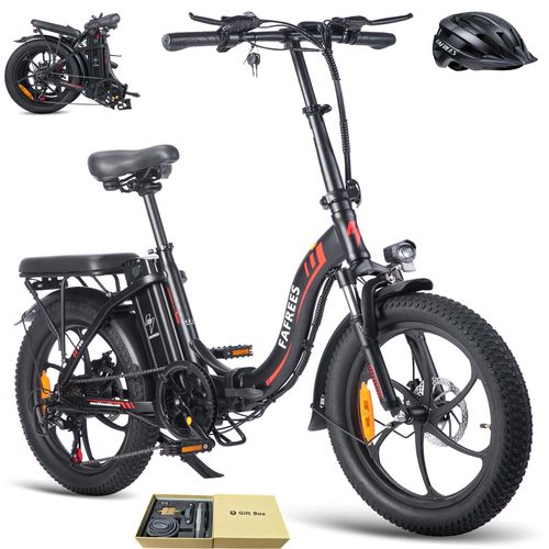 Elektrofahrrad 20 zoll Rostfreie Aluminiumlegierung 36 V 16 Ah 576 Wh bis zu 100 - 130 km Wasserdicht IPX5 Pedelec klapprad 7 Gang, Schwarz
