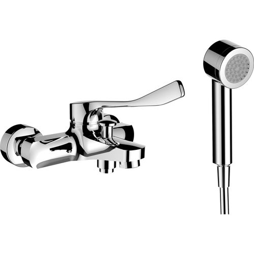LAUFEN Citypro Liberty Wannenarmatur, Aufputz, 2 Verbraucher, inklusive Handbrause und Brauseschlauch, HF500962100694