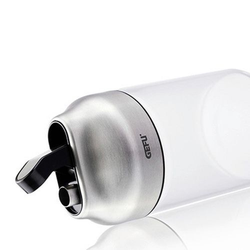 Gefu Zuckerstreuer Tip , Schwarz, Silber , Metall, Kunststoff, Glas , 12 cm , Kaffee & Tee, Zuckerdosen