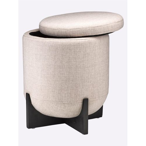 Hocker HEINE HOME, grau (taupe), B:39cm H:48cm T:39cm, Hocker, Hocker