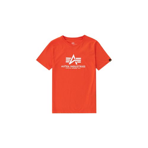 T-Shirt ALPHA INDUSTRIES "Basic T-Shirt BL K", Mädchen, Gr. 14, rot (atomic rot), Obermaterial: 100% Baumwolle, Shirts T-Shirt
