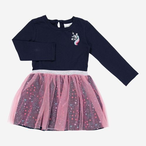 Mehrfarbiges Kleid mit Einhornmotiv