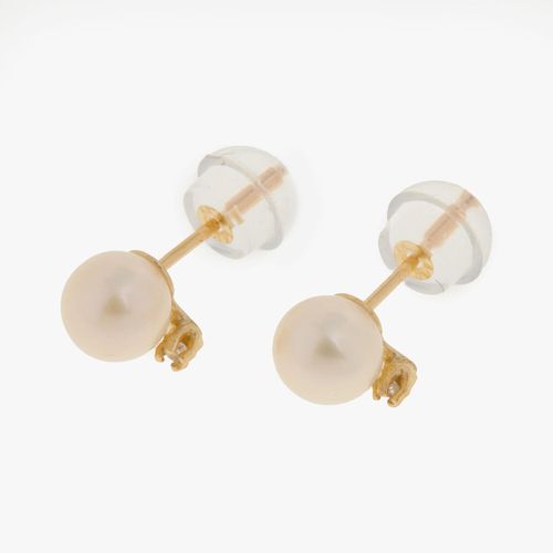 Ohrstecker aus 585er Gold mit mit 0,02 Karat Diamanten
