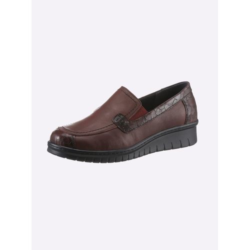 Slipper AIRSOFT, Damen, Gr. 40, rot (bordeaux), Leder, Schuhe