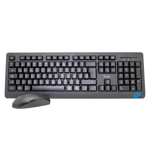 Trust Tastatur QWERTZ Deutsch Wireless Primo Kit Mouse