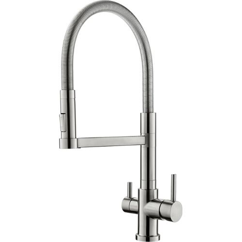 Saphira 3-Wege-Wasserhahn aus Edelstahl