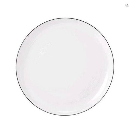 Seltmann Weiden Frühstücksteller Lido Black Line , Schwarz, Weiß , Keramik , rund , Essen & Trinken, Geschirr, Teller, Kuchenteller
