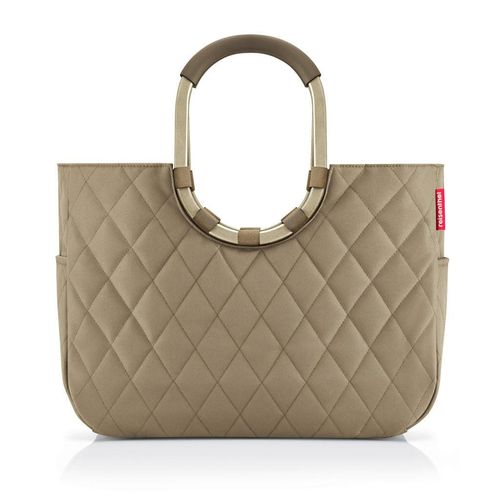 Reisenthel Einkaufskorb Rhombus Olive , Olivgrün , Textil , 25 L , bauchig , 46x34.5x25 cm , nachhaltig , Freizeit, Koffer & Taschen, Einkaufskörbe