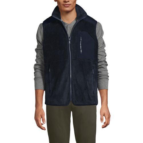 Teddy-Weste, Herren,  Blau, by Lands' End