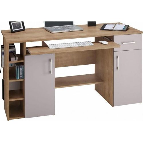 PC-Tisch Schreibtisch eiche Computertisch Bürotisch - (3382)
