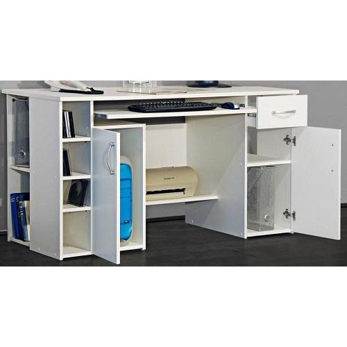 PC-Tisch weiß Computertisch Schreibtisch - (419)