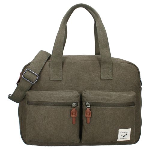 Wickeltasche VADOBAG, Damen, Gr. B/H/T: 16cm x 28cm x 40cm, grün (olivgrün), Kunstfaser, unifarben, Taschen, mit passender Wickelunterlage und viel Stauraum