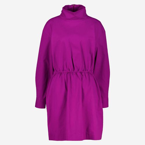 Violettes Minikleid mit Kragen