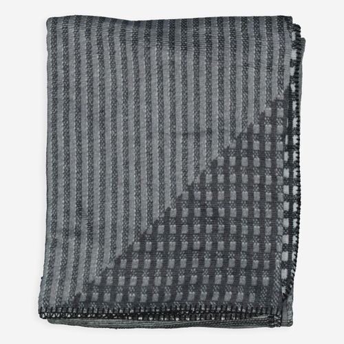 Graue Decke mit Muster 150x200cm