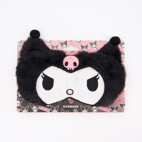 Mehrfarbige Augenmaske mit Kuromi-Motiv
