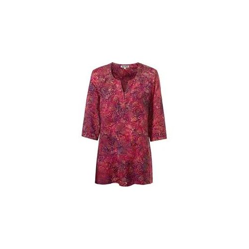 Viskose-Bluse, Muster fuchsia, 44