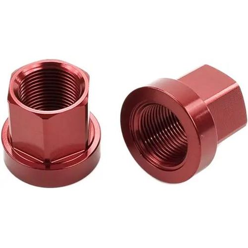 Mission Aluminum BMX Achsen Muttern (Rot)