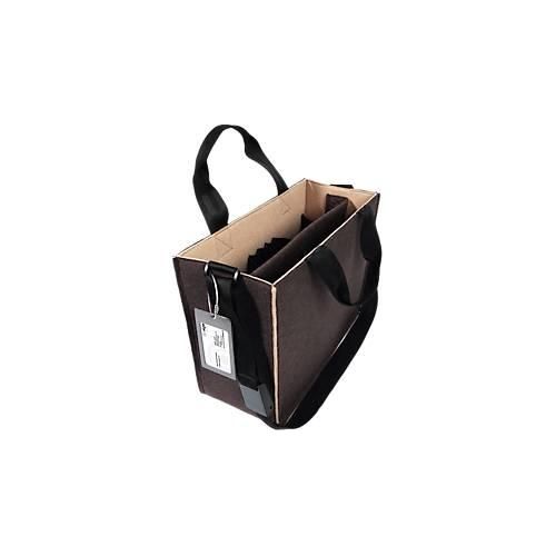 Laptoptasche Sigel Desk Sharing Bag Bicolor M, für Laptops bis 15,4″, 2 große Fächer/2 Seitenfächer, Tragegriffe, Schultergurt, Kunstfilz, beige-braun