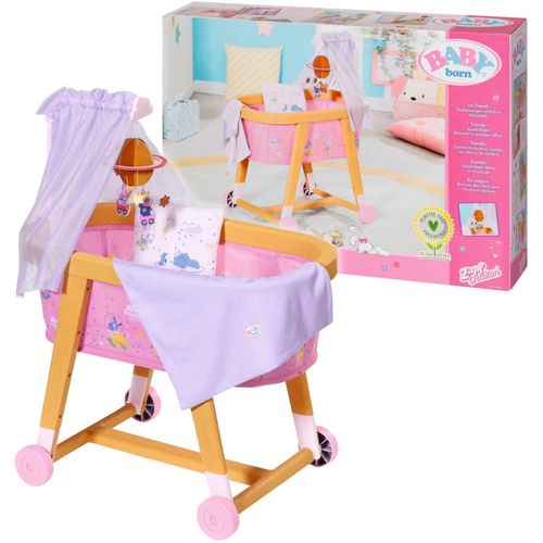 Baby Born Puppenbett »Gute Nacht Stubenwagen«, mit Stoffhimmel, Planetenmobile und Bettzeug