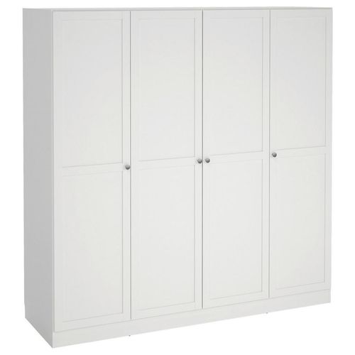 Mid.you Drehtürenschrank , Weiß , Holzwerkstoff , 9 Fächer , 195.5x200x61.7 cm , Schlafzimmer, Kleiderschränke, Drehtürenschränke