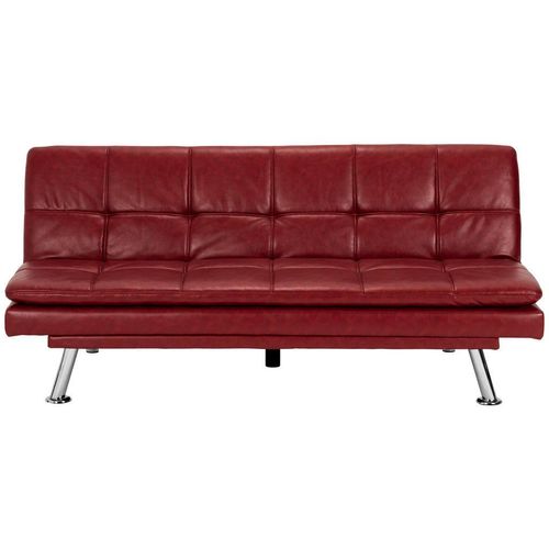 Mid.you Schlafsofa , Rot , Textil , 3-Sitzer , 182x84x92 cm , Liegefunktion , Kinder- & Jugendzimmer, Jugendmöbel, Jugendsofas