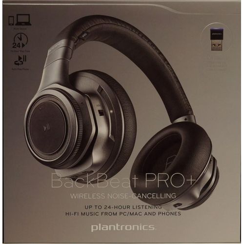 Plantronics BackBeat PRO+ Bluetooth-Kopfhörer – Schwarz