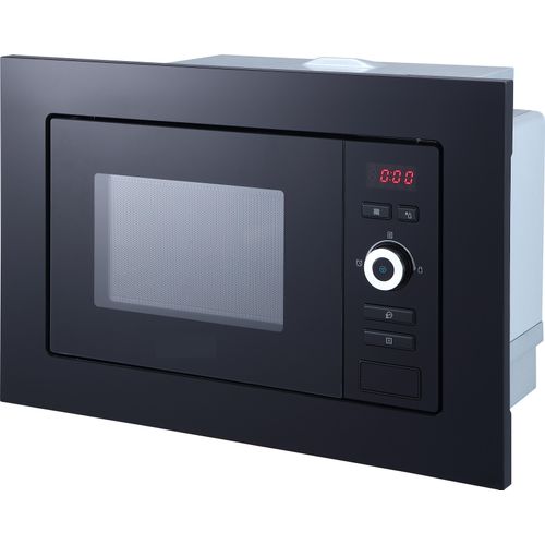 Mikrowelle 700 Watt Einbau Mikrowelle 60 cm 17 L Glas Schwarz Respekta