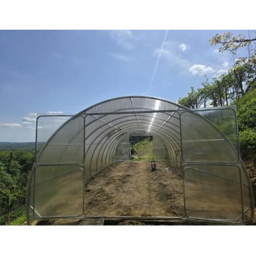 Gewächshaus - Treibhaus PROFI ZEUS 4m breite 6m Lange - 6 mm POLYCARBONAT + 1 x Dachfenster + 1 x Fensteröffner