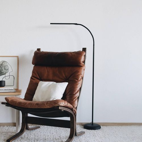 LED-Stehleuchte MAULpirro, schwarz, 126 cm, dimmbar