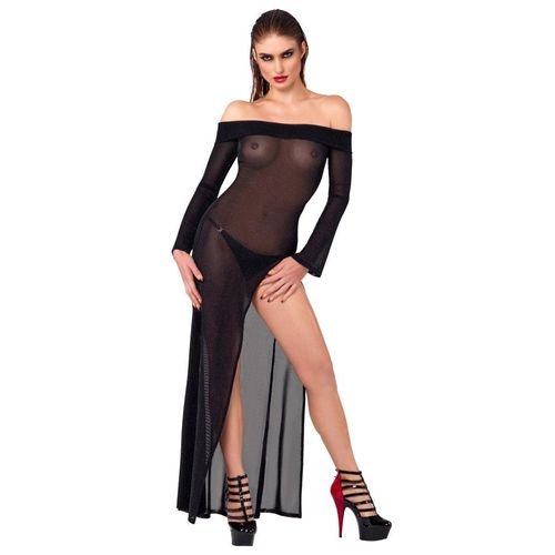 Kleid in Glitzer-Transparenz