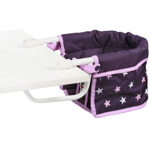 Puppen-Tischsitz CHIC2000, lila (stars lila), Puppenausstattungen, KinderB:42cm H:20cm T:42cm, Stahl, Kunststoff, Polyester, B:42cm H:20cm T:42cm