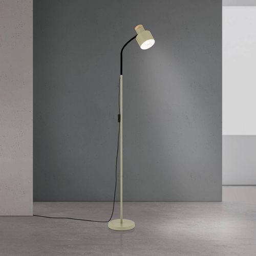 Stehleuchte Gili, Stahl, lichtgrün, Höhe 150 cm, E27