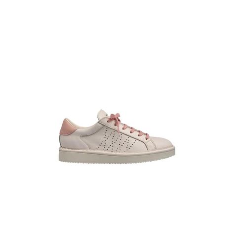Panchic Low-Top Sneaker - Smooth Leather Sneakers With Perforated Details - Gr. 39 (EU) - in Weiß - für Damen