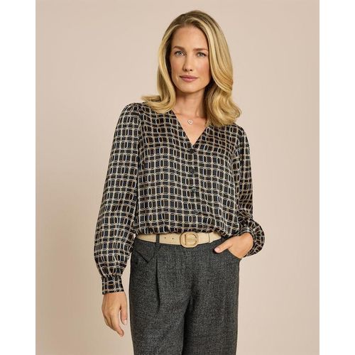 Bluse mit V-Ausschnitt