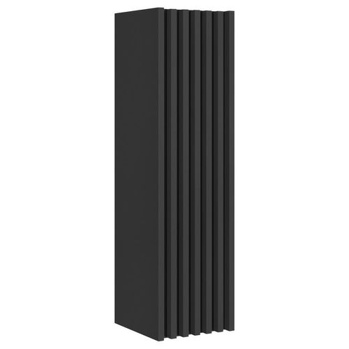 Mid.you Midischrank , Schwarz , Holzwerkstoff , 3 Fächer , 35x125x36 cm , hängend , Badezimmer, Badezimmerschränke, Midischränke