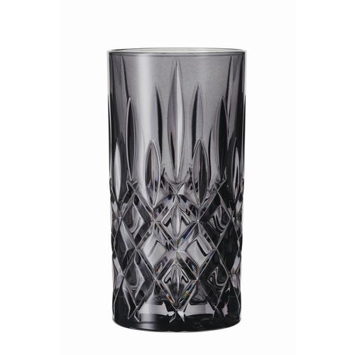 Nachtmann Longdrinkglas Nachtmann , Dunkelgrau , Glas , 2-teilig , 395 ml , Made in Germany , Essen & Trinken, Gläser, Longdrinkgläser