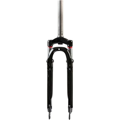 Galano XLO 26 Fahrradgabel 26 Zoll 1 1/8 Zoll Vordergabel Federgabel Gabel gefedert gewindelos schwarz glänzend