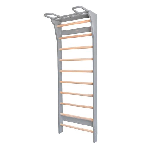 Fitwood Sprossenwand "Aarni", Grau mit Holzsprossen