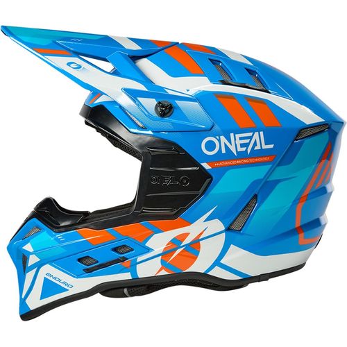 Oneal EX-SRS DUST Motocross Helm, blau/orange, 2XL (63/64)