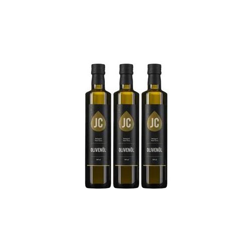 JC Olivenöl Bio Nativ Extra 3 x 500 ml Flaschen Set (31,95 €/l - 7% USt), inkl. Versand (Österreich / Schweiz zzgl. Porto)