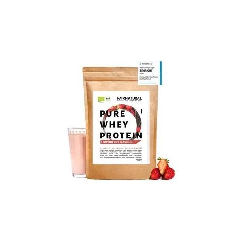 Bio Whey Protein Pulver Erdbeere