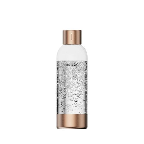 mysoda Wassersprudler-Flasche Premium , Roségold , Metall, Kunststoff , 1 L , 26.7 cm , Küchengeräte, Wasseraufbereitung, Wassersprudler