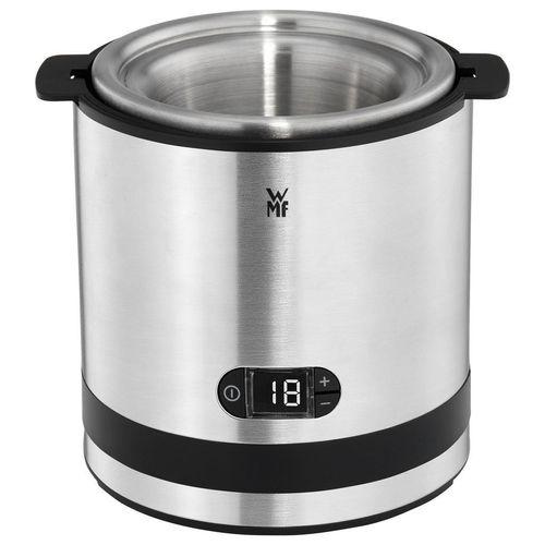 WMF Eismaschine Küchenminis , Edelstahl , Metall , 0,3 L , 20.9x19.4x37.2 cm , Zeitsteuerung, Countdown-Funktion , Küchengeräte, Sonstige Küchengeräte