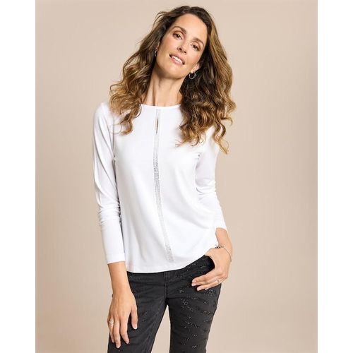 Shirt mit Strasssteinbesatz