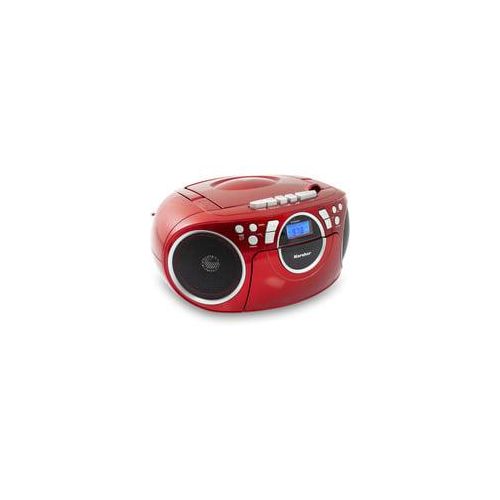 RR 5042-R, Radio rot, CD-Player, Kassettenplayer, UKW-Radio, AUX