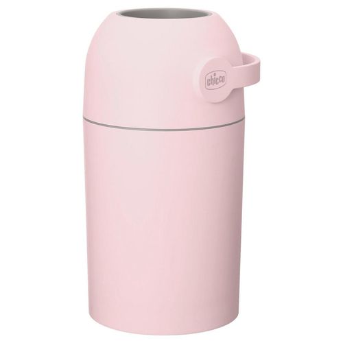 Chicco Windeleimer Odour OFF Inkl. Feuchttücher , Rosa , Kunststoff , 23x48x23 cm , geruchsdicht, Ein-Hand-Bedienung , Pflegen, Wickeln, Windeleimer
