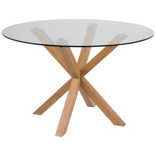 Mid.you Esstisch , Klar , Glas , rund , 75.5 cm , Reach , Esszimmer, Tische, Esstische, Glastische