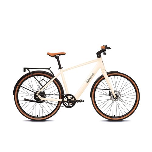 SachsenRAD Urban City E-Bike C3M Roma in Mamorweiss mit Riemenantrieb
