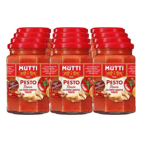 Mutti Tomatenpesto Rosso 180g, 12er Pack
